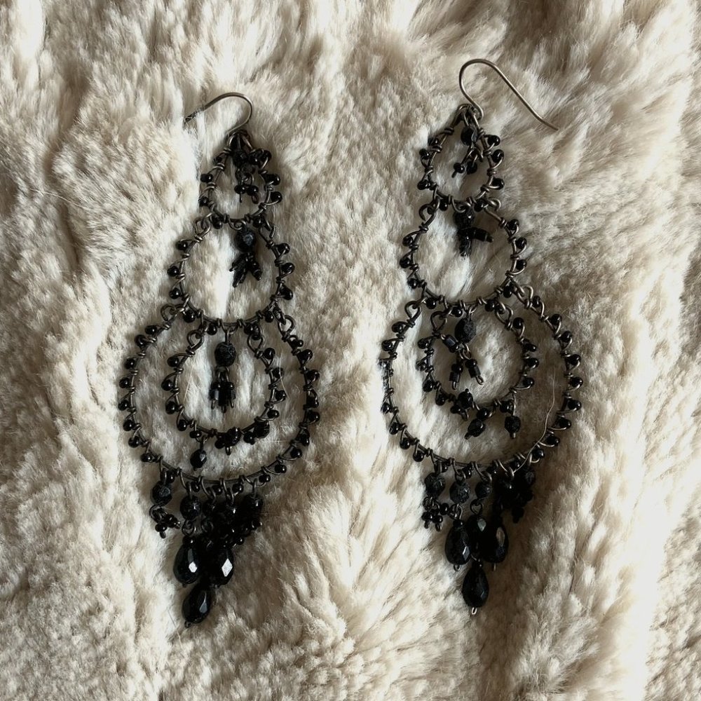 Express Chandelier Beaded Earrings